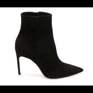Brian Atwood Vida Black suede booties